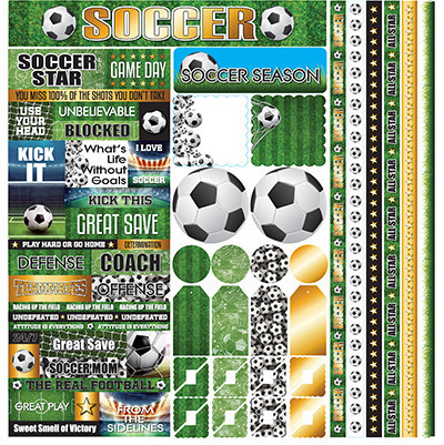 Reminisce - Soccer 12x12 Multi Sticker