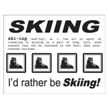 SRM - Say It With Stickers - Skiing