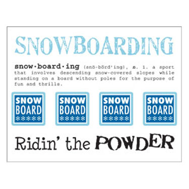 SRM - Say It With Stickers - Snowboarding