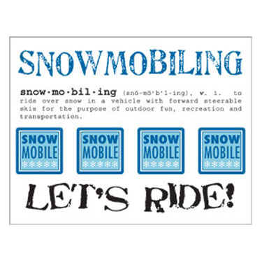 SRM - Say It With Stickers - Snowmobiling
